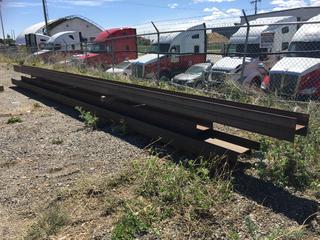 Selling Off-Site -  Assorted Steel Beams, 31 Ft Longest Length. *Located at 234155 Wrangler Road SE, Calgary, AB*