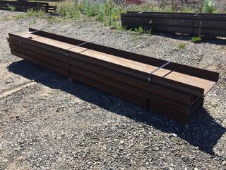 Selling Off-Site -  (7) 15 In #33.9 Steel Channels, 11 Ft Length. *Located at 234155 Wrangler Road SE, Calgary, AB*