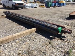 Selling Off-Site -  Assorted 3 In STD Steel Pipe, 20 Ft Longest Length. *Located at 234155 Wrangler Road SE, Calgary, AB*