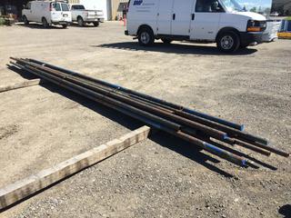 Selling Off-Site -  Assorted 2 In SCH160 Steel Pipe, 20 Ft Longest Length. *Located at 234155 Wrangler Road SE, Calgary, AB*