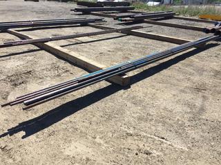 Selling Off-Site -  Assorted 3/4 & 1 In Steel Pipe, 20 Ft Longest Length. *Located at 234155 Wrangler Road SE, Calgary, AB*