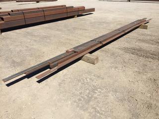 Selling Off-Site - Assorted Steel Flatbar, 22 Ft. Longest Length. *Located at 234155 Wrangler Road SE, Calgary, AB*