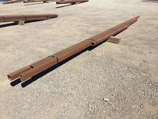 Selling Off-Site -  Assorted 3 In & 4 In HSS Steel Tubing, 24 Ft Longest Length. *Located at 234155 Wrangler Road SE, Calgary, AB*