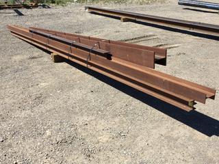 Selling Off-Site -  Assorted Steel Beams, 21 Ft Longest Length. *Located at 234155 Wrangler Road SE, Calgary, AB*