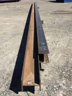 Selling Off-Site -  (2) 8 In WF Steel Beams, 40 Ft Length. *Located at 234155 Wrangler Road SE, Calgary, AB*