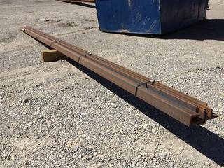 Selling Off-Site -  Quantity of 3 In x 3 In x 1/2 In Angle Iron, 20 Ft Length. *Located at 234155 Wrangler Road SE, Calgary, AB*