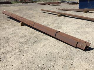 Selling Off-Site -  Assorted 6 In x 6 In & 6 In x 5 In Angle Iron, 21 Ft Longest Length. *Located at 234155 Wrangler Road SE, Calgary, AB*