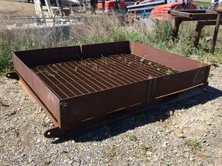 Selling Off-Site -  Steel Skid, 79 In x 96 In. *Located at 234155 Wrangler Road SE, Calgary, AB*