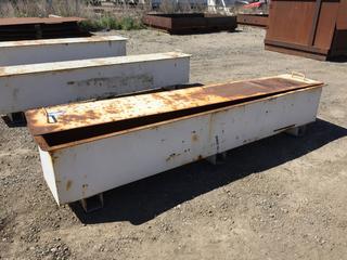 Selling Off-Site -  Steel Box, 92 1/2 In x 14 1/2 In x 18 In. *Located at 234155 Wrangler Road SE, Calgary, AB*