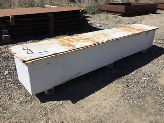 Selling Off-Site -  Steel Box, 92 1/2 In x 14 1/2 In x 18 In. *Located at 234155 Wrangler Road SE, Calgary, AB*