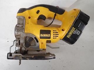 DeWalt Cordless Jig Saw c/w 18V Battery.