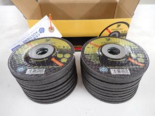 Unused Pegatec 20 Pc. Box of 4.5 In., 115x6.0x22.2mm Reinforced Grinding Wheels.