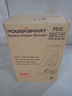 Unused  Power Smart PS10 Electric Chip Shredder.