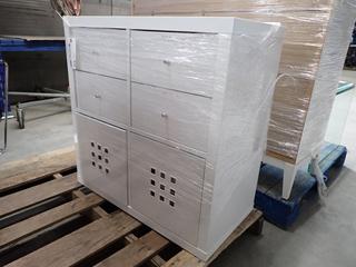 Ikea 6-Drawer White Cabinet 30 In L x 15 1/2 In W x 30 In H.