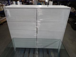 Ikea 10973 White Cabinet 46 1/2 In L x 15 In W x 44 In H.