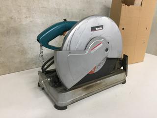 Makita 14 In Cut Off Saw, Model # 2414DB.