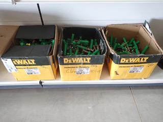 (3) DeWalt Bang - It Cast - In Rod Hangers 07542-PWR.