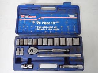 Westward No. SK12620 1/2 In. Drive Socket Wrench Set, Incomplete.