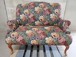 Floral Pattern Love Seat.