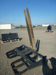 Skid Steer Attachment c-w 48 In. Forks, Control # 7464.