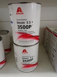 (2) Cans of Axalta General Industrial Imron 3.5T 3500P  Mix Binder - Clear 3.785 L/Ea.