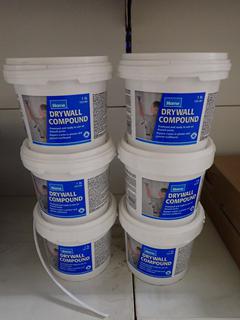 (6) Pails of Home Drywall Compound 1.9L.