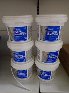 (6) Pails of Home Drywall Compound 1.9L.