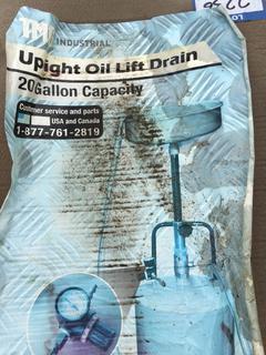 Unused TMG-0D20 Upright Oil Lift Drain 20 Gallon. 