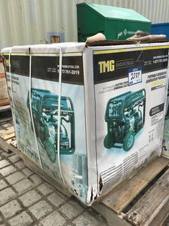 Unused TMG-12000GE Portable Generator Electric Start, 12000 Starting Watts and 9000 Running Watts.