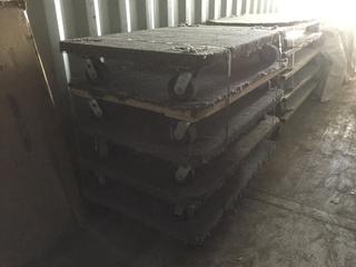 (5) Rolling Carts 32 In x 4 Ft/Ea.