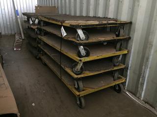 (5) Rolling Carts 32 In x 66 In/Ea.