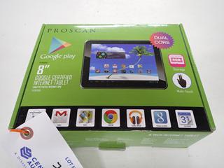 Proscan 8 In Google Tablet Multi-Touch c/w Case.