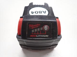 Milwaukee M18 Red Lithium XC3.0 Battery Pack.