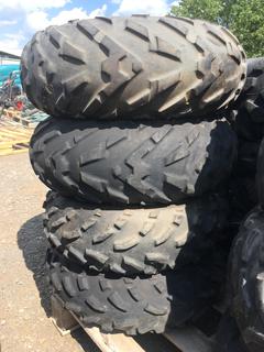 (4) Dunlop KT127A Side By Side Tires AT25x10-12 c/w Rims.