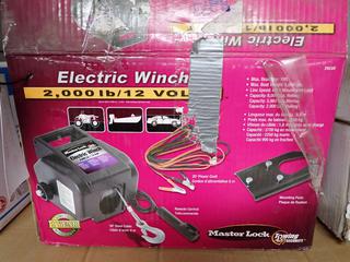 Masterlock 2,000lb/12V Electric Winch.