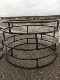 Unused Steel Round Bale Feeder For Sheep.