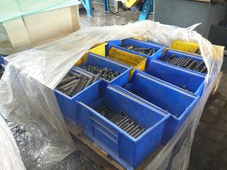 Quantity of Assorted Nuts and Threaded Rod.