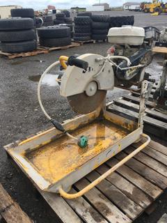 Stow Trak 14 Concrete Saw.