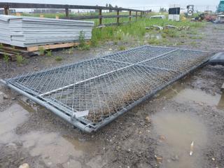 (2) Chain Link Gates 12 Ft L x 6 Ft H.