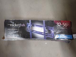 Rocketfish 32 In-56 Ft Tilting Low Profile Tv Wall Mount, Incomplete.