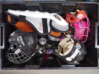 Assorted Quantity Kids Sporting Goods, Helmets, Rollerblades, Etc.