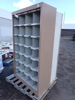 Set of (2) Grey Metal Shelving Units, 42 In x 16 3/4 In x 72 In.