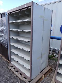 Set of (2) Grey Metal Shelving Units, 42 In x 16 3/4 In x 72 In.