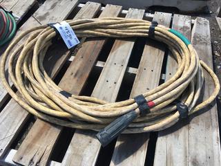 2/0 AWG 600V 50C-105C Welding Cable, (1) 50 Ft c/w Stinger & (1) 50 Ft c/w Ground Clamp.