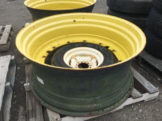 John Deere 42 In Dual Tractor Rim and Carlisle ST205/75R15 Tire w/ Rim.