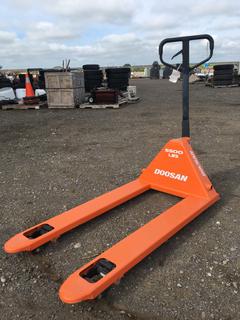 Doosan 4 Ft Pallet Jack 5500 Lb Capacity.