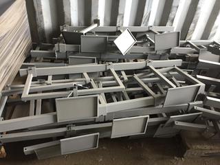 Pallet of Retail Display Hardware.