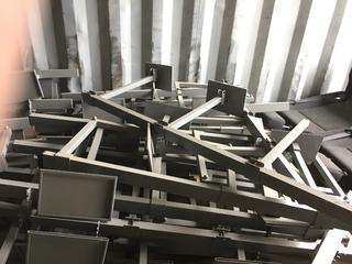 Pallet of Retail Display Hardware.