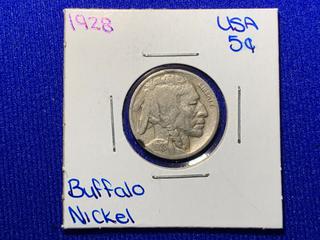 1928 USA Buffalo Nickel.