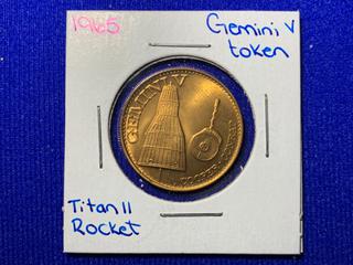 1965 Bronze Medallion "Gemini V".